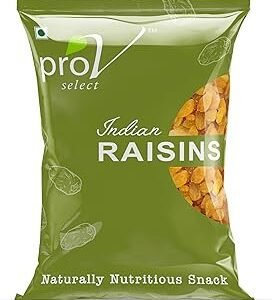 ProV Select - Indian Raisin 500 gm | Value Pack| Dryfruits- Indian Kishmish | Rich In Nutiritons| No added Preservatives | Rich In Iron| Healthy Sweet & Tasty [Packaging might Vary]