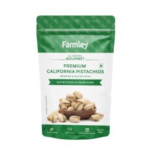 Farmley Premium California Roasted Salted Pistachios | 200 g | Pista, Dry Fruits, Pistachios, Nutritious & Crunchier Pista Nuts, Tasty & Healthy Snacks (Pack of 1)