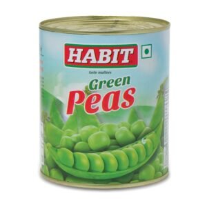 HABIT Whole Green Peas in Brine - Pack of 2 x 800g | Pre-Cooked & Ready to Use | Perfect for Soups, Curries, Salads & More