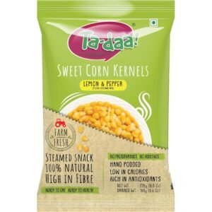 Tadaa Lemon & Pepper Sweet Corn Kernels, 225 Grams (Pack of 6)