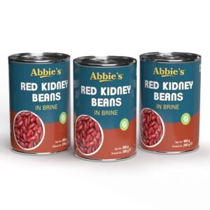 Abbie's Red Kidney Beans, 1200 Gram Pack Of 3 (400 G Each)|Precooked Red Kidney Beans, Best For Indian Curry (Rajma), Salad Etc.|Ready To Cook & Ready To Eat (Set Of 3)