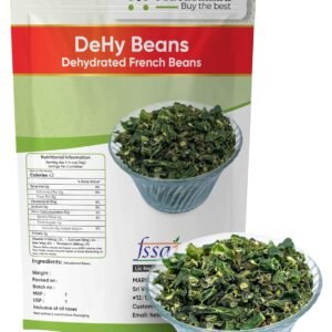 eHy Beans - Premium Dehydrated French Green Beans | 100% Natural, No Additives | Quick-Cook Dried Beans | A++ Grade, 50g