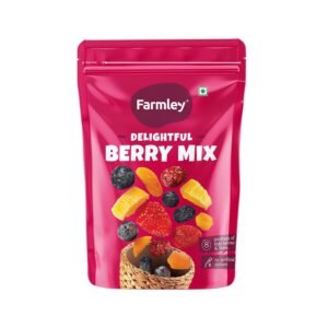Farmley Berries Mix 160g | 8-In-1 Healthly Snacks Contains Cranberry,Black Raisins,Strawberry,Black Currant & More (Pack of 1)