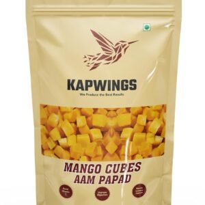 KAPWINGS Premium Dried Mango Cubes/Aam Papad | Healthy Mango Snack | 100% Natural, Vegan, No Preservatives, No Added Sugar 250g