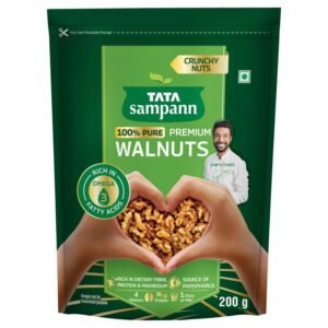 Tata Sampann Pure Walnuts/Akhrot, 200g, Crunchy Nuts, Rich in Dietary Fibre, Protein & Magnesium