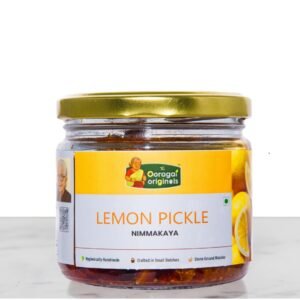 The Ooragai Originals Lemon Pickle | Authentic Nimbu Ka Achar | Tangy Spicy Homemade Pickle | Vegetarian & Preservative-Free | Perfect with Rice, Dal, Roti, Paratha & Snacks