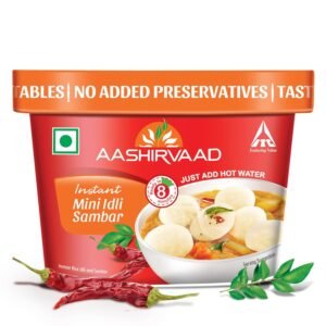 Aashirvaad Instant Mini Idli Sambhar, 75g, Ready to Eat Idli Sambhar | Instant Breakfast